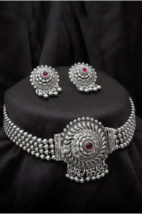 Stones Silver Necklace NV0462