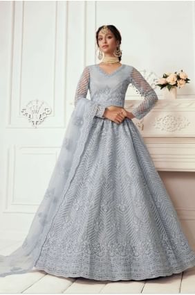 Periwinkle  Net Lehenga Choli LC3450