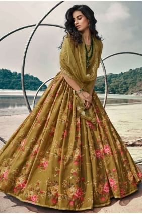 Silk Silk Lehenga Choli with Sequins LC3743