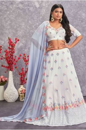 Pearl  Lehenga Choli with Embroidered Georgette LC6217
