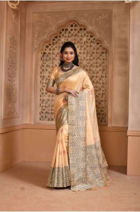 Chiku  Weaving Saree in Raw silk SR24277