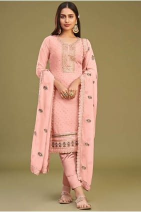 Gajri  Embroidered Georgette Straight Pant Suit SK153949