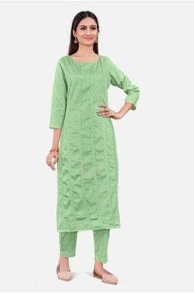 Pista  Straight Pant Suit in Weaving Silk SK154468