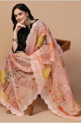 Black Embroidered Straight Suit in Cotton SK154520