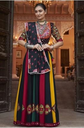 Viscose Lehenga Choli  Multicolor with Embroidered LC7944