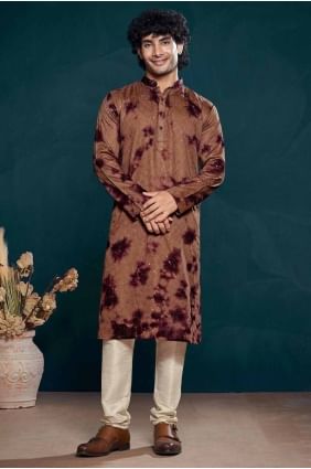 Digital print Viscose   Men Kurta  KURR291