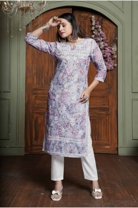 Chikankari Cotton Salwar Kameez in Pink SK155037