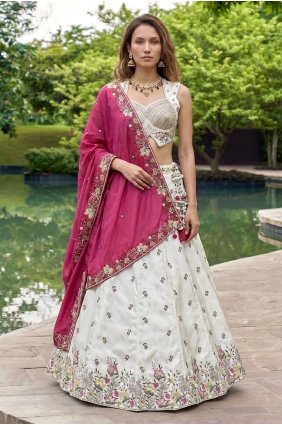 Chinon chiffon Chinon chiffon Lehenga Choli with Embroidered LC9215
