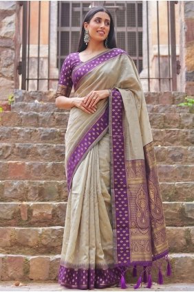 Cotton Chiku Saree in Zari SR30239
