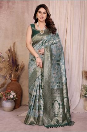 Multicolor Zari,weaving Cotton Saree SR29712