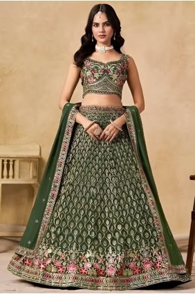 Georgette Georgette Lehenga Choli with Embroidered LC9226