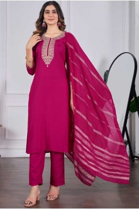 Rayon Salwar Kameez with Embroidered SK155865