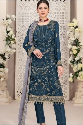 Georgette  Morpich Eid Salwar Kameez with Dupatta SK155123