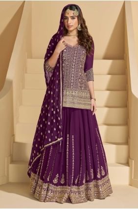 Georgette Georgette Lehenga Choli with Embroidered LC8507