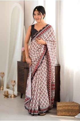Chinon chiffon Mirror printed Maroon Saree with Blouse SR30268