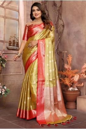 Mustard  Saree in Weaving Soft  SR28292