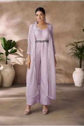 Organza Straight Suit with Digital print SK155296