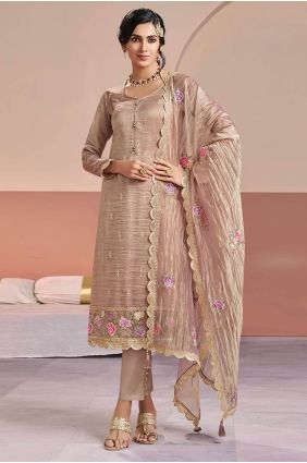 Silk Salwar Kameez with Embroidered SK15885