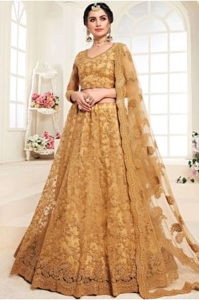 Occur yellow Net Lehenga Choli LC2521