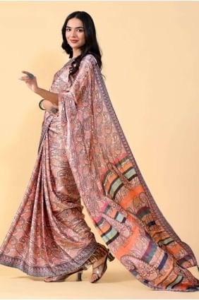 Saree in Multicolor Silk with Digital print SR24859