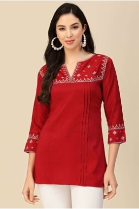 Viscose Plain Teal  Indo Western Kurti with Dupatta KTI2153