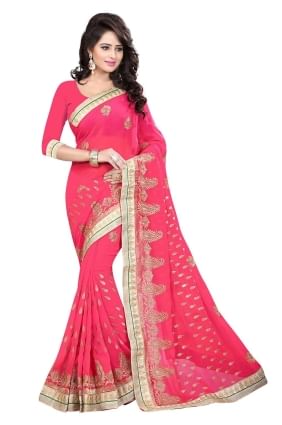 Gajari  Embroidered Saree in Georgette SR25962