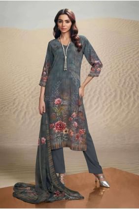 Onion  Palazzo Suit in Crepe with Digital print SK154158