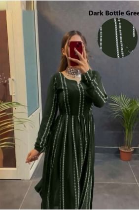 Mahendi  Printed Plain Kurti KTI2414