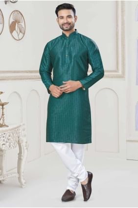 Rama  Jacquard Digital print Men Kurta  KURR453