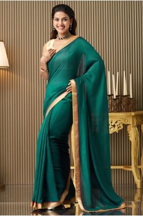 Rama Plain Saree in Silk SR28589