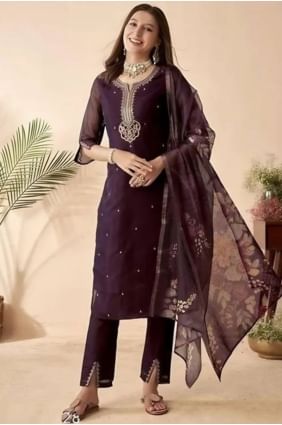 Rayon Straight Pant Suit with Digital print SK155616