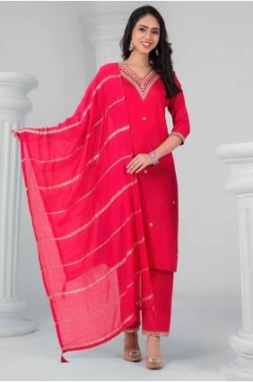 Rayon Straight Pant Suit with Embroidered SK155584