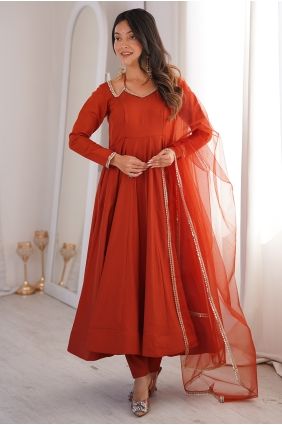 Shimmer Shimmer Anarkali Suit with Embroidered AS4305
