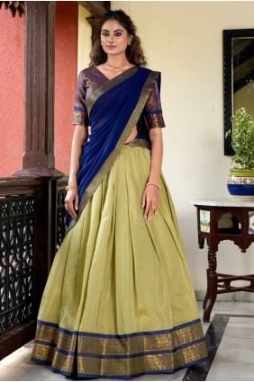 Silk Zari Pista Party Lehenga Choli with Dupatta LC8300