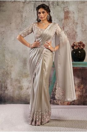 Tussar Satin Saree with Hand SR29800
