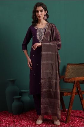 Viscose Salwar Kameez with Embroidered SK15739